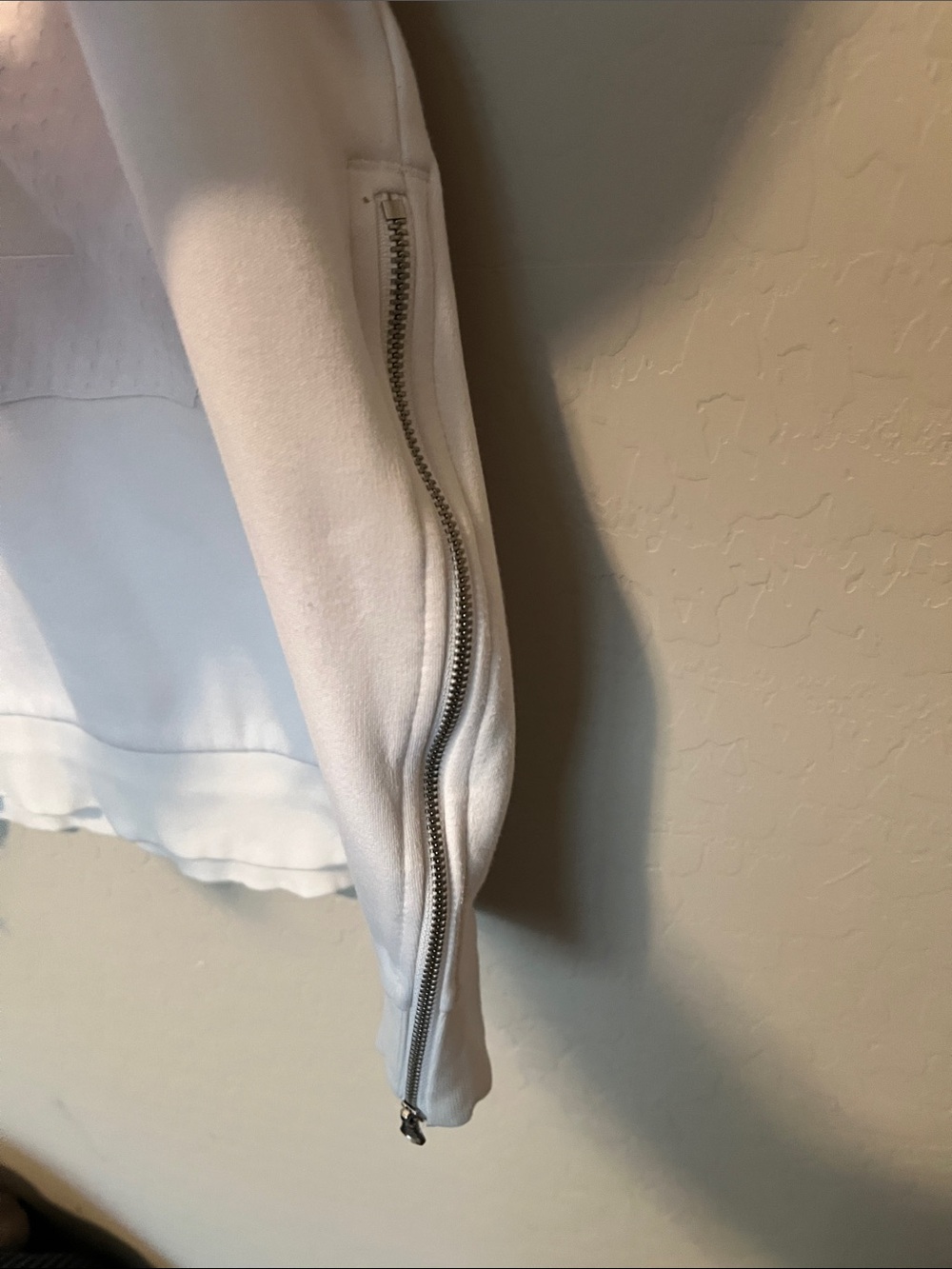 adidas White Sweatshirt with Raised '03' Graphic and side zippers - Picture 4 of 8
